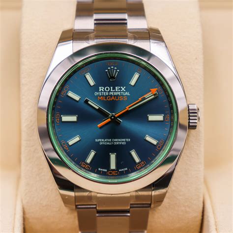 rolex milgauss z blue price|rolex milgauss 11640 price.